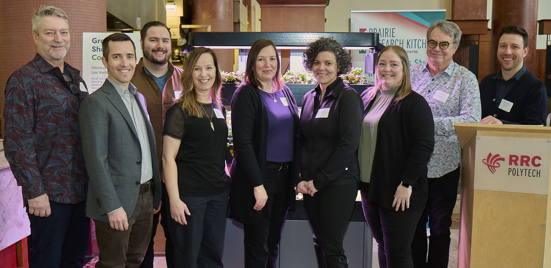 The Les Verts Living Team at the RRC Polytech Trade Show